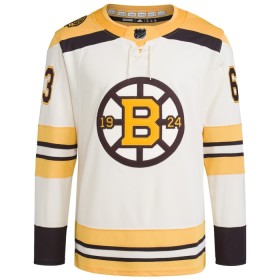 Boston Bruins Dresy 100th Anniversary Brad Marchand Adidas 2023-24 Cream Authentic - Pánské